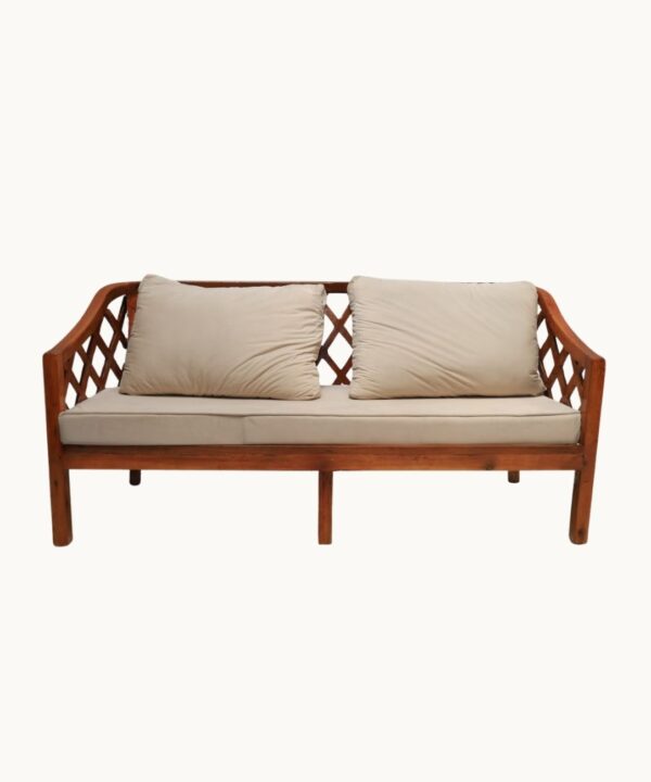 3-Seater Wood Sofa