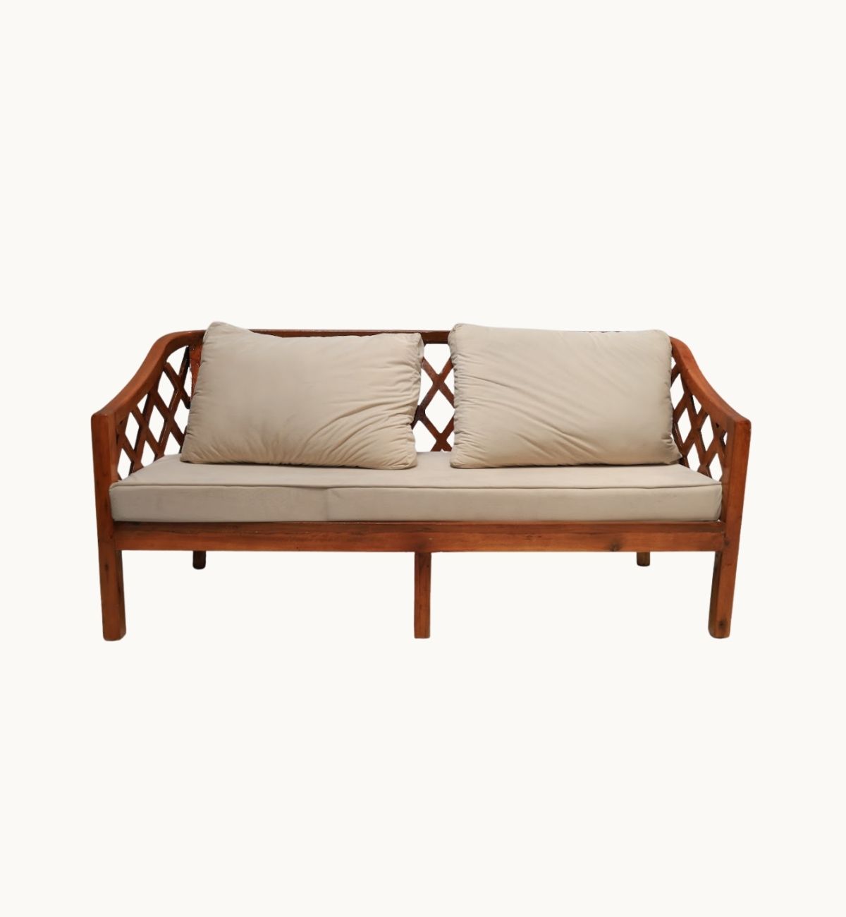 3-Seater Wood Sofa