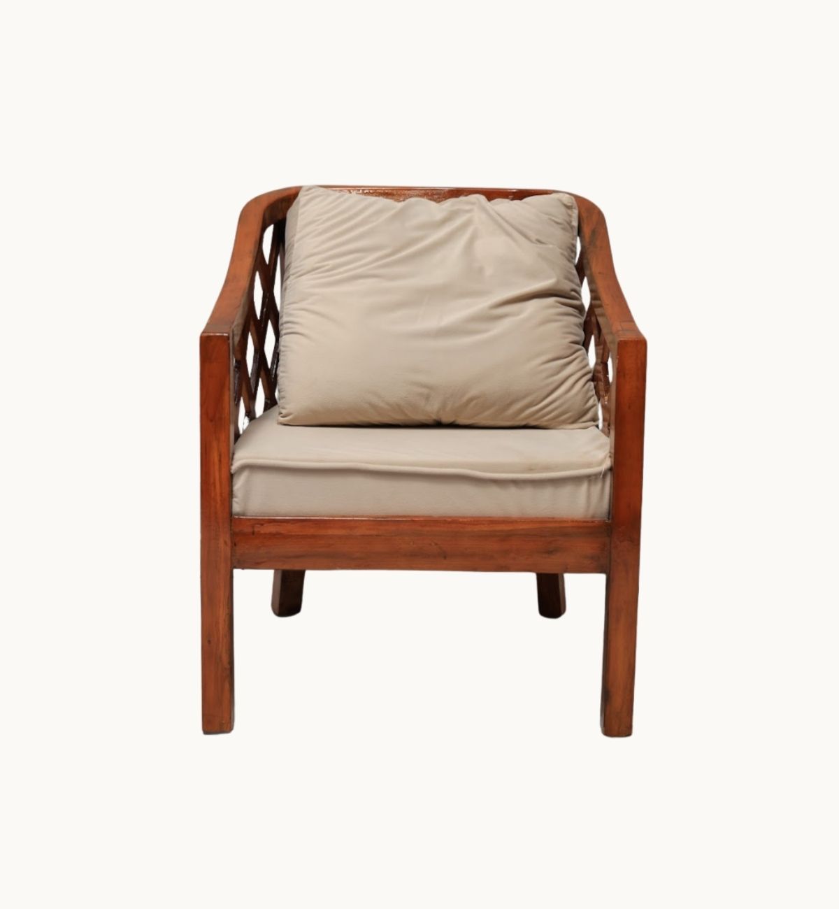 Single Seater Wood Sofa