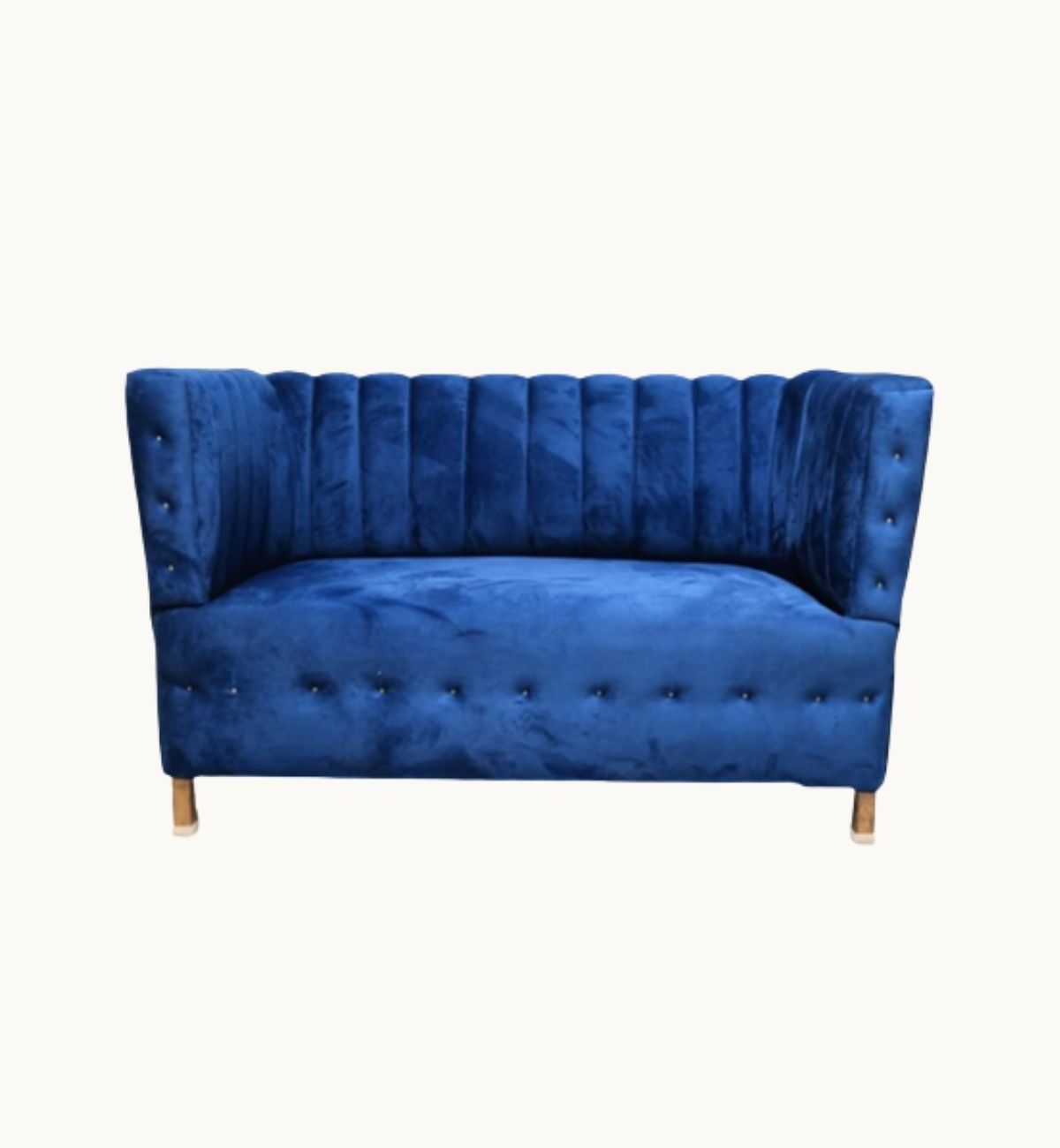 2-Seater Sofa – Blue (Fabric)