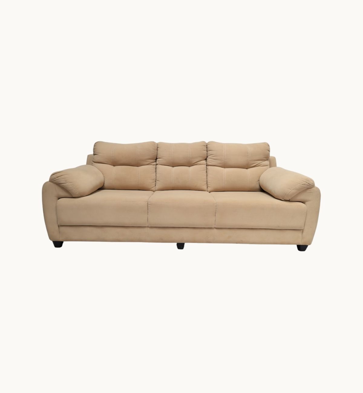 3 SEATER SOFA (BROWN) FABRIC