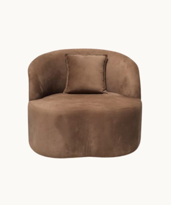 Coffee Single Seater Sofa – Fabric